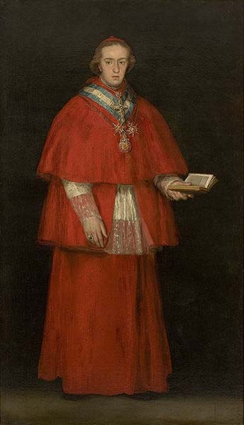 Francisco de Goya Portrait of Cardinal Luis Maria de Borbon y Vallabriga